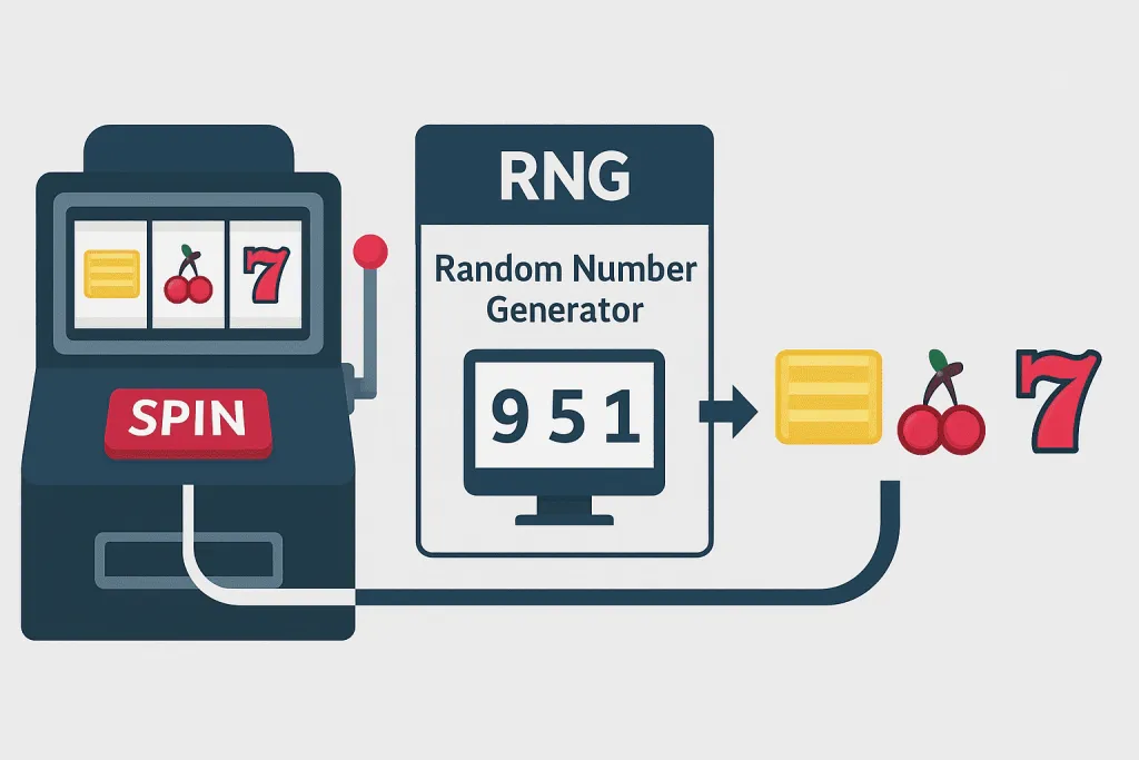 角子機RNG隨機數生成原理示意圖